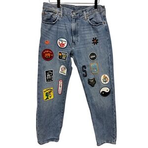 Levi's 551 Z Men's Denim Jeans Patches Vintage Style Straight LeSize 32/30